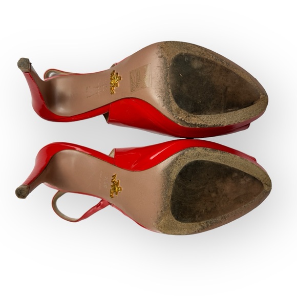 Prada Patent Leather Slingback Heels - Picture 5 of 6